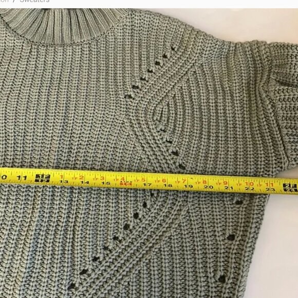 Moon and Madison , sage green sweater, size small - Picture 5 of 6